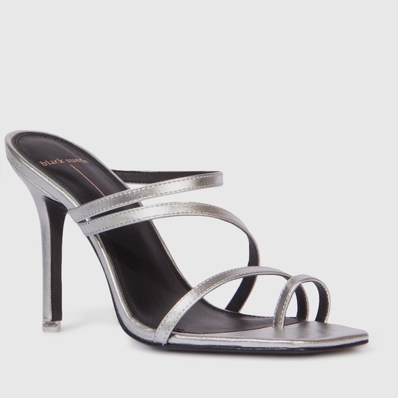 black suede studio Shoes - Black Suede Studio Cindy Strappy Slip on Sandal, Size: EU 40.5